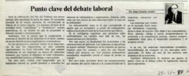 Columna en La Tercera Punto clave del debate laboral