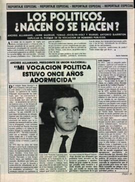 Entrevista "La docencia y la política desarrollan mi vocación de cristiano"