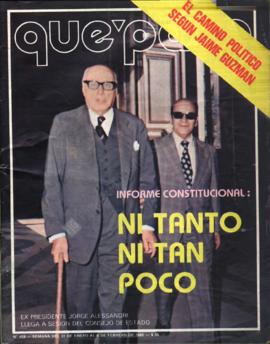 Entrevista en Qué Pasa El camino político de Jaime Guzmán