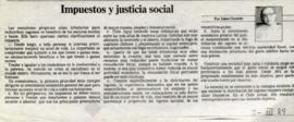 Columna en La Tercera Impuestos y justicia social