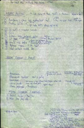 Manuscrito de mapa mental sobre aspectos políticos