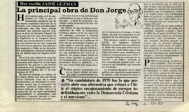 Columna en La Segunda La principal obra de don Jorge