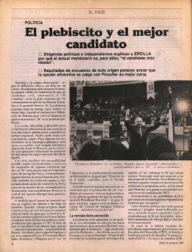 Entrevista en Ercilla El plebiscito y el mejor candidato