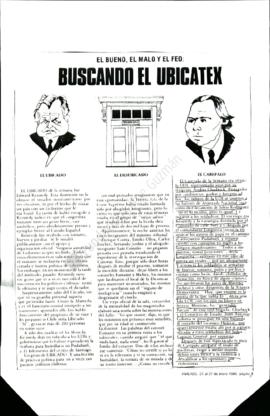 Prensa. El Bueno el malo y el Feo Buscando el Ubicatex